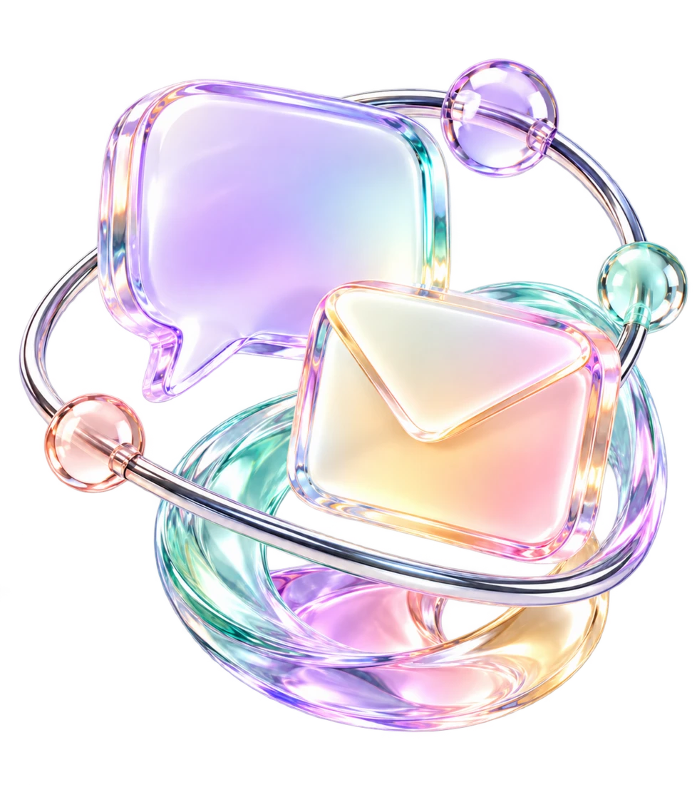 Liquid glass contact illustration